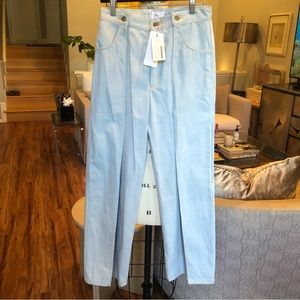 KOJI MAKINO Wide Leg High Rise Pants Size:M